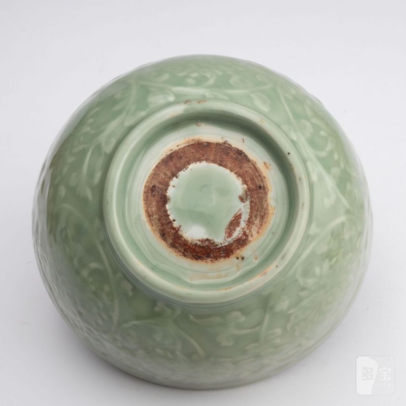    明 龍泉窯花卉大碗 - 图7